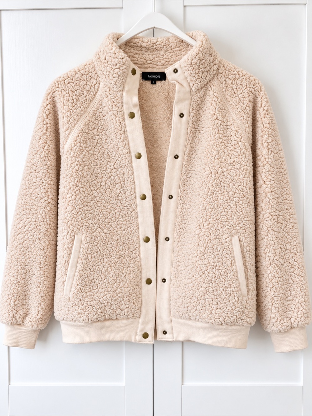 Plush Sherpa Jacket in Pink